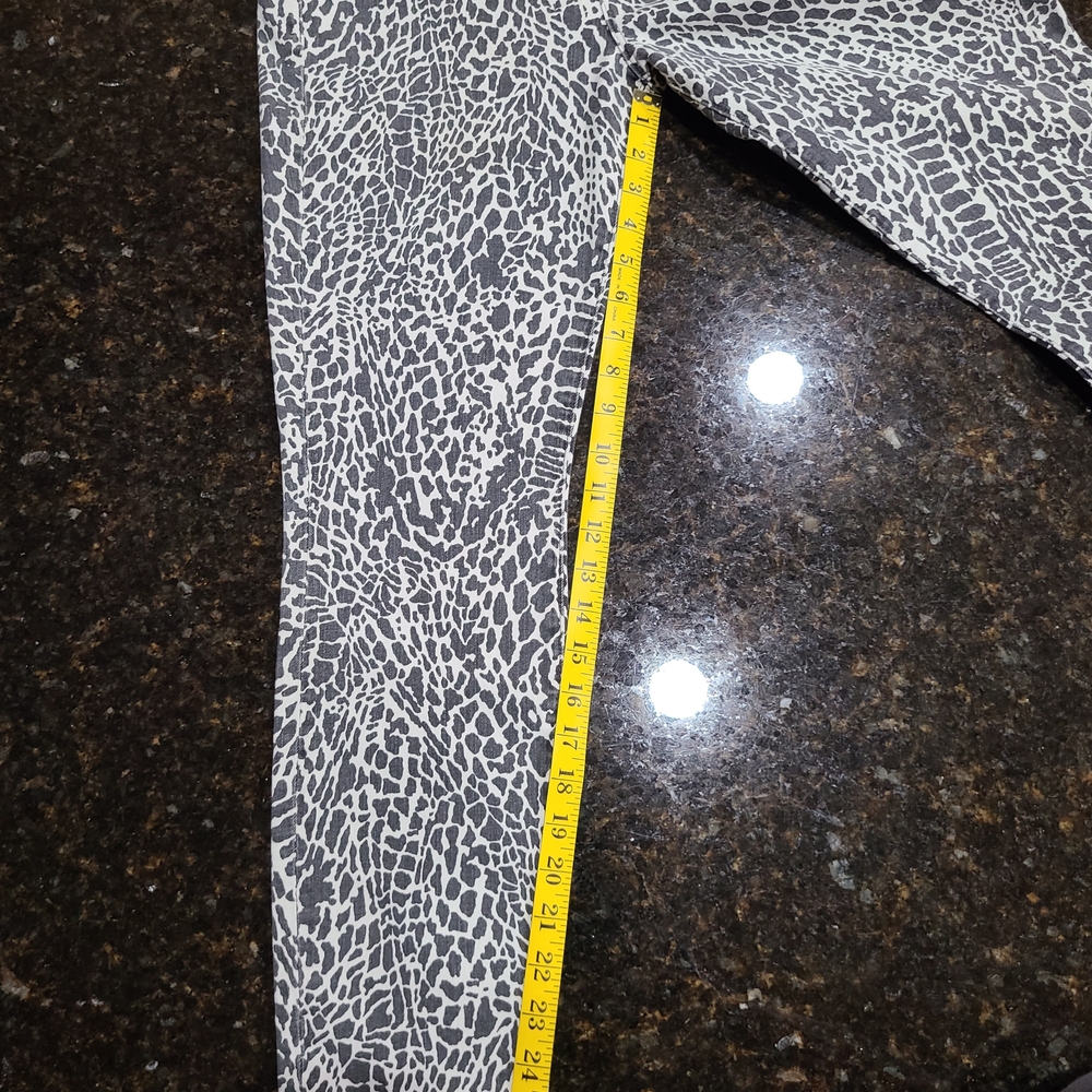 Frame Denim Le High Skinny Black and White Patterned Jeans - Picture 4 of 7